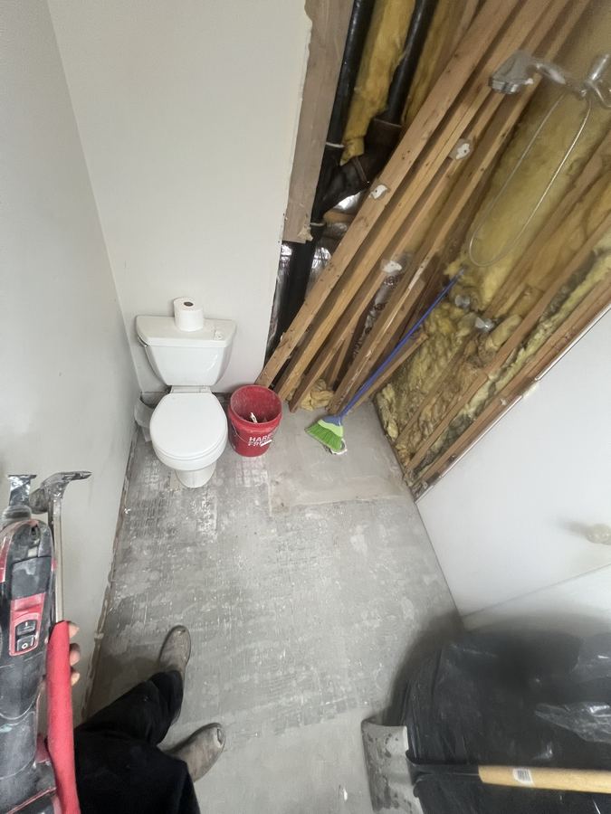 Bathroom demo before remodel